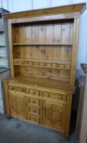 A Victorian style pine dresser