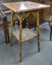 A Victorian bamboo occasional table