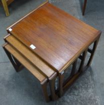 A G-Plan Quadrille teak nest of tables