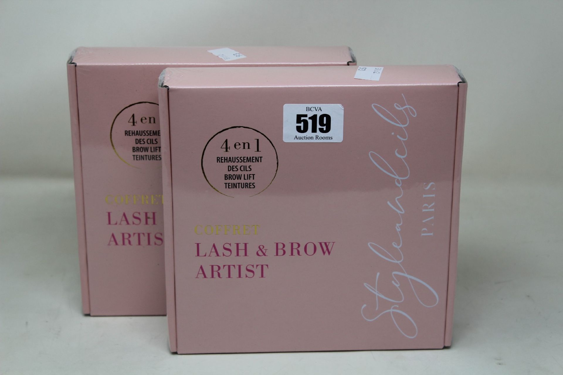 Five boxed as new Styleandcils Paris 4-in-1 lift kit eyelash/eyebrow enhancement + tint.