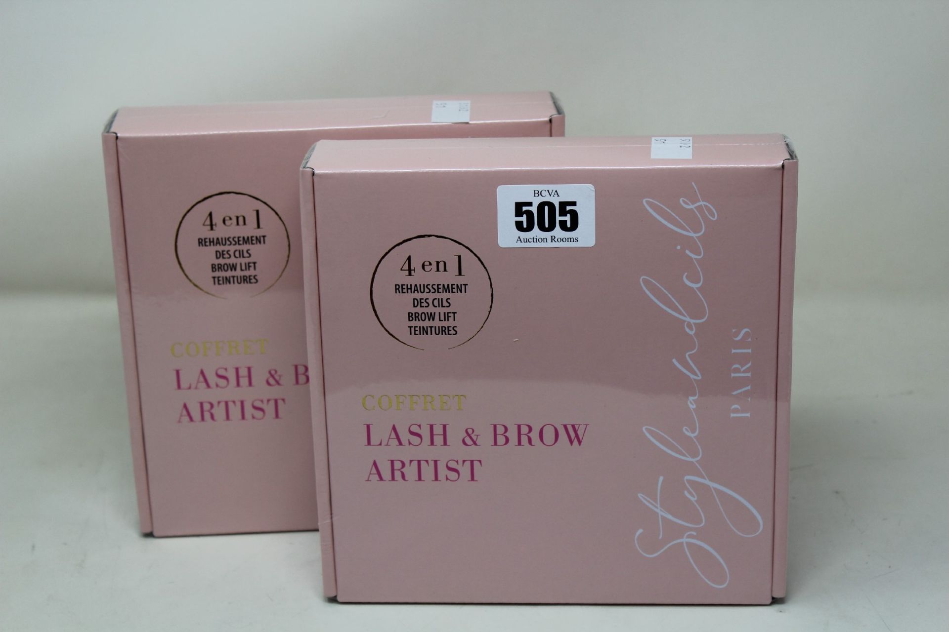 Five boxed as new Styleandcils Paris 4-in-1 lift kit eyelash/eyebrow enhancement + tint.