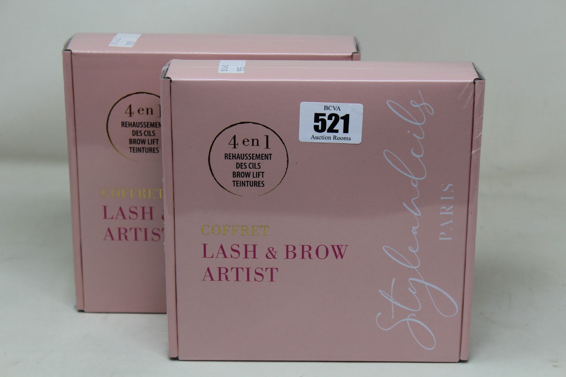 Five boxed as new Styleandcils Paris 4-in-1 lift kit eyelash/eyebrow enhancement + tint.