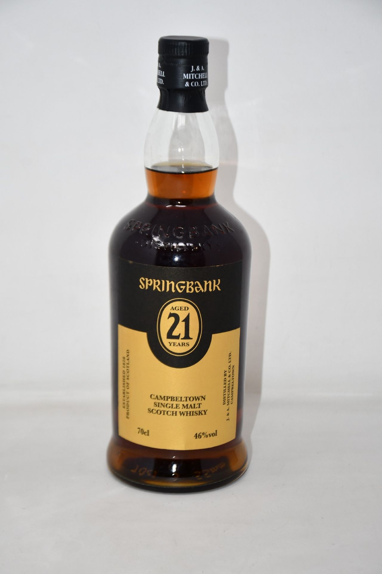 A bottle of Springbank Campbeltown single malt scotch whisky (Aged 21 years) (700ml) (Over 18s