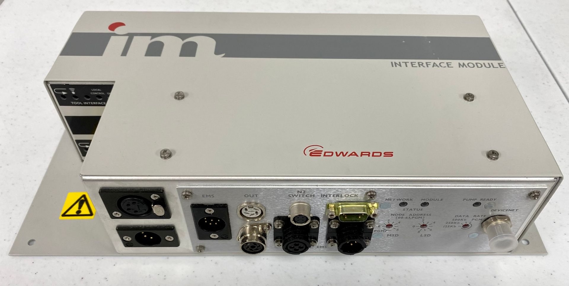 An Edwards NGR409000 Devicenet Interface Module with cables and manual (Boxed. Appears as new but wi