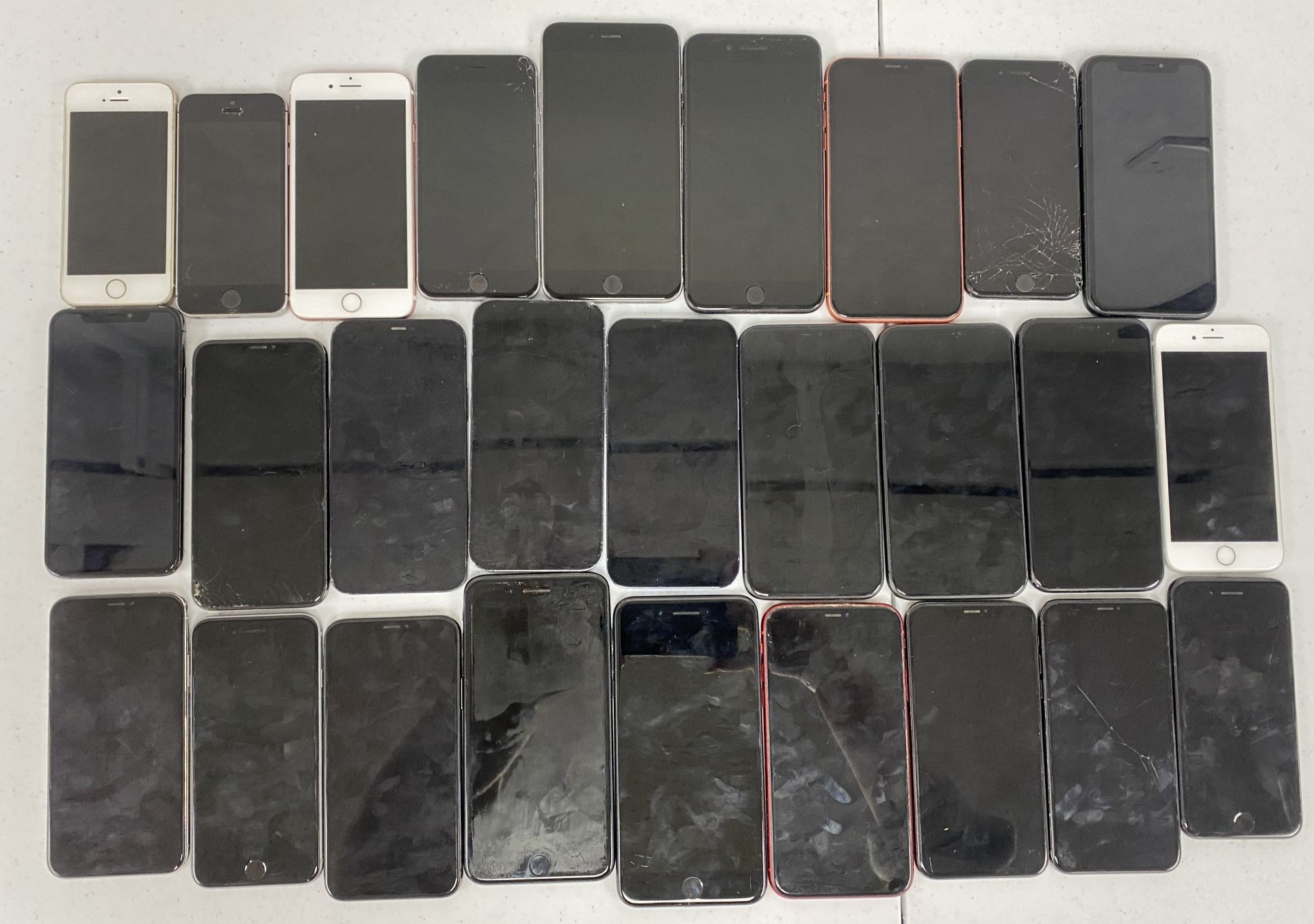 SOLD FOR PARTS: Twenty five assorted pre-owned Apple iPhones sold for parts (All handsets iCloud acc - Image 2 of 2