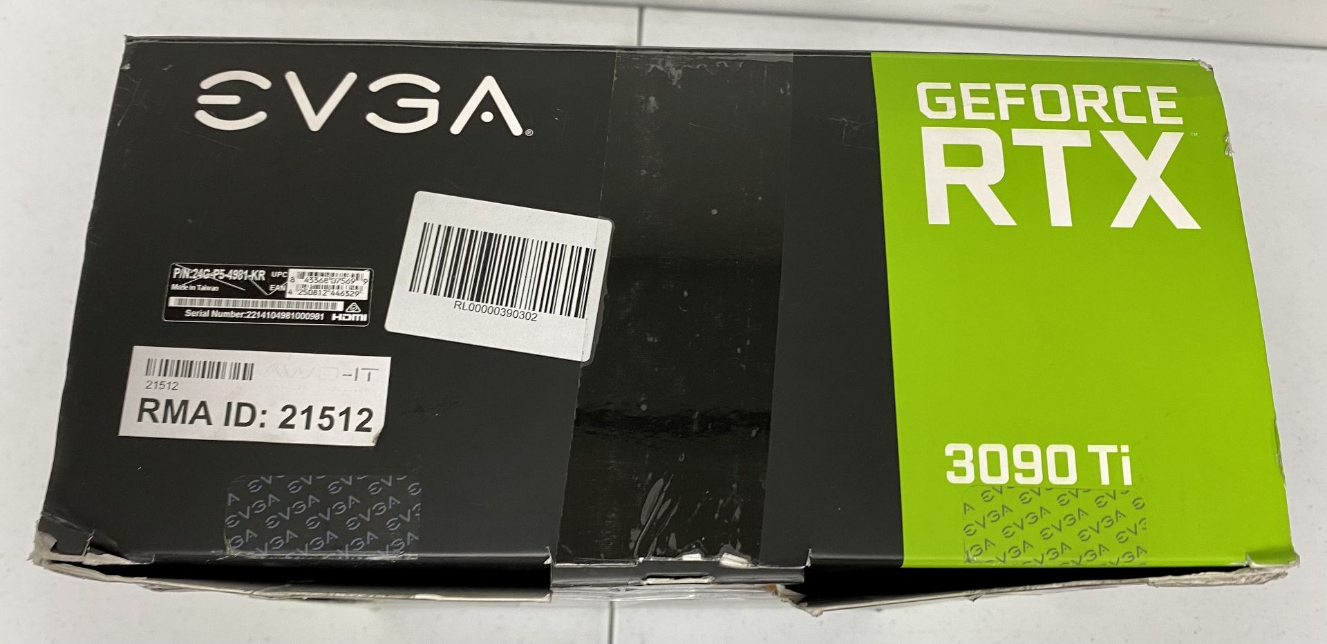 SOLD FOR PARTS: A pre-owned EVGA NVIDIA GeForce RTX 3090 Ti Graphics Card (Boxed, cable and as new f - Image 3 of 18