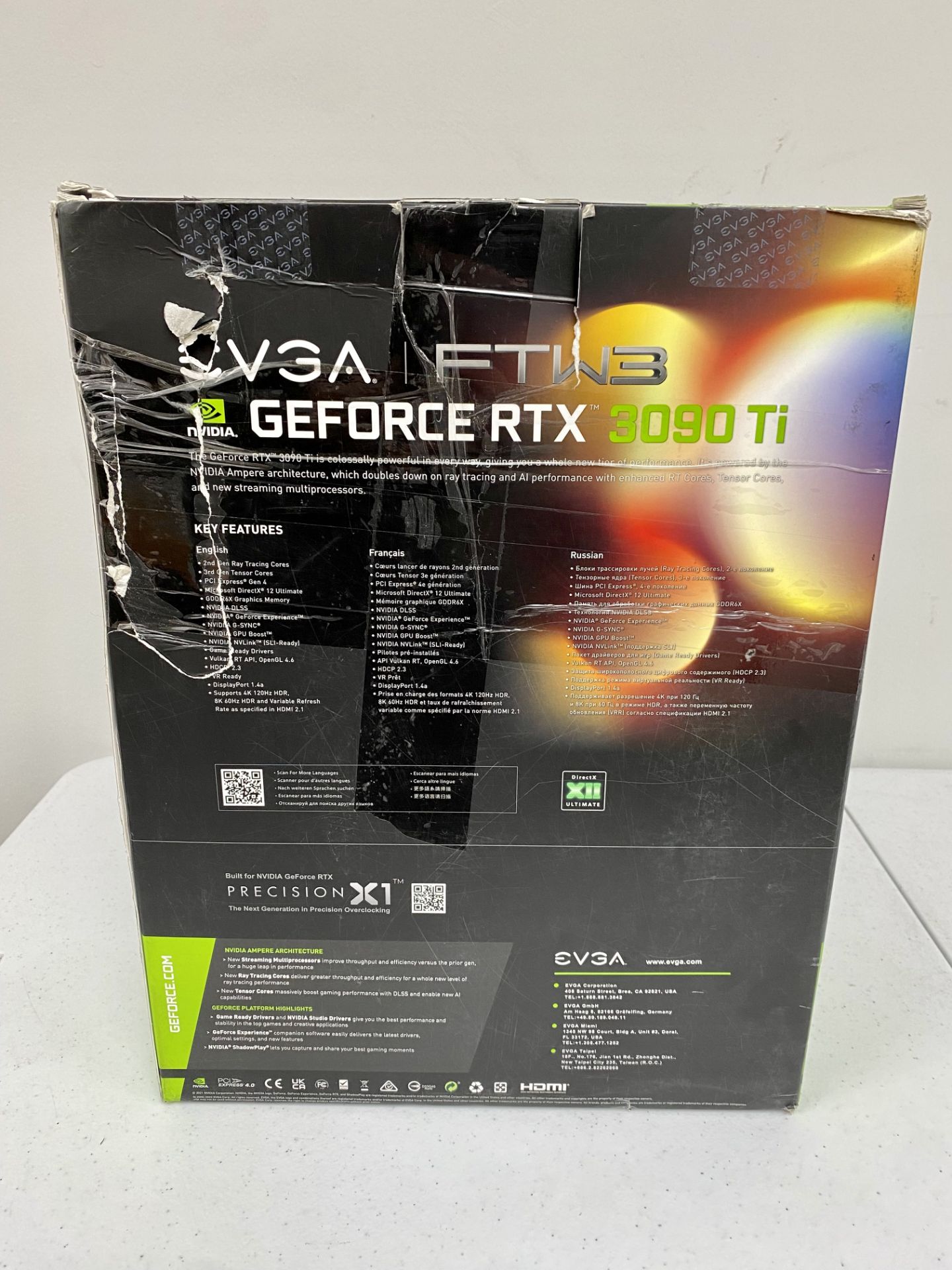 SOLD FOR PARTS: A pre-owned EVGA NVIDIA GeForce RTX 3090 Ti Graphics Card (Boxed, cable and as new f - Image 2 of 18