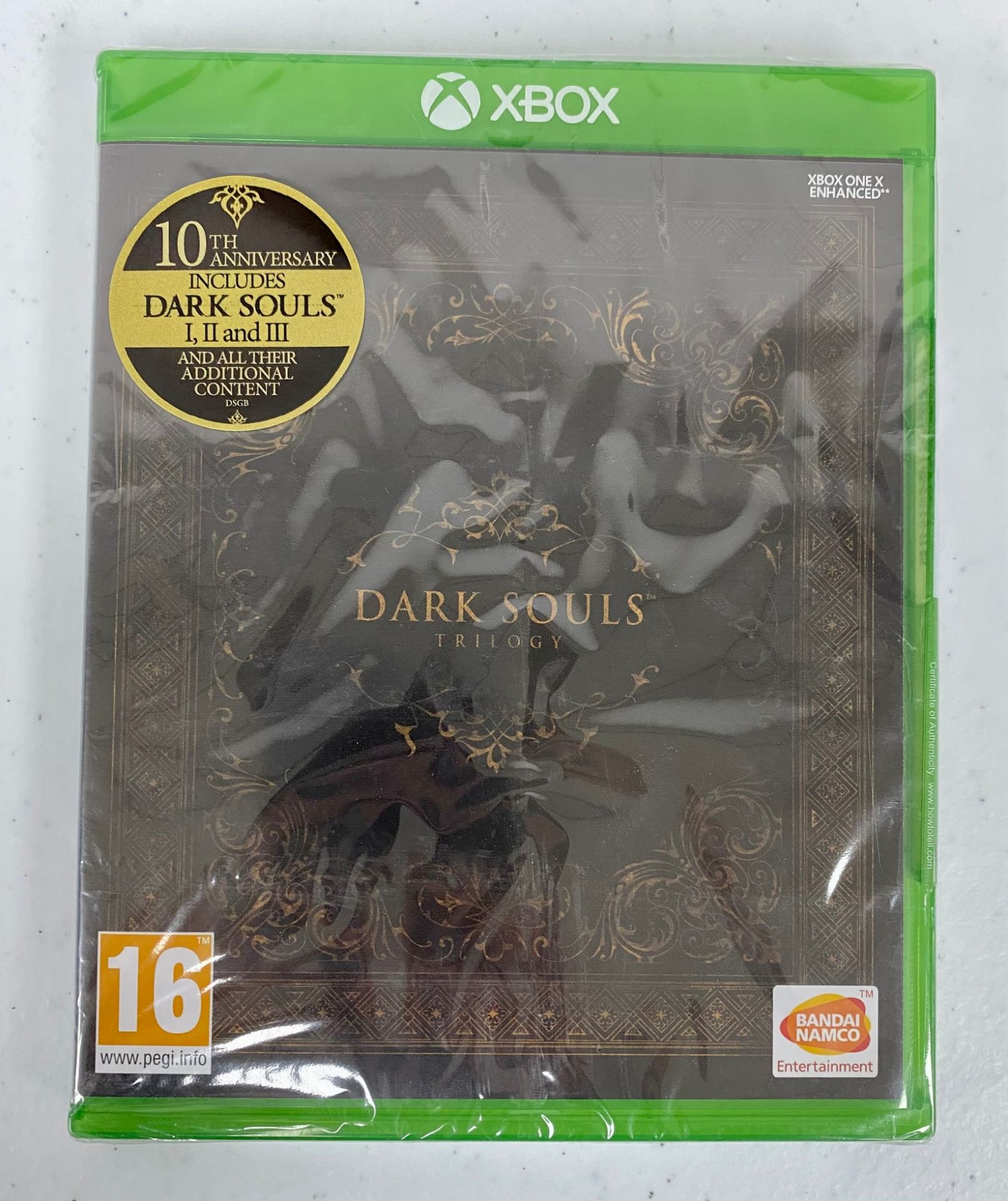 Five as new Dark Souls Trilogy Game Disks for Microsoft Xbox One (EAN: 3391892003567) (Packaging sea