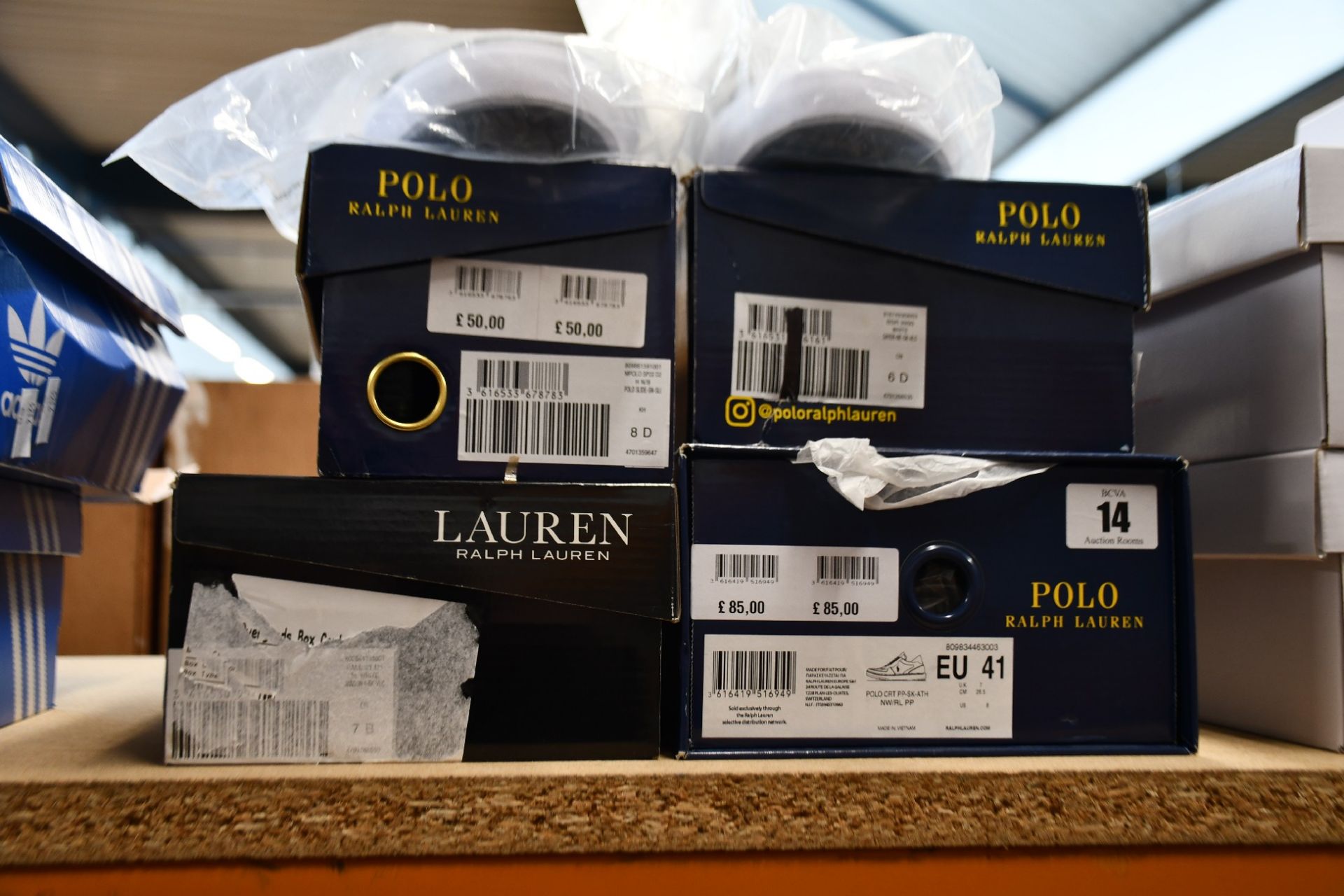 Five as new pairs of Polo Ralph Lauren Footwear.