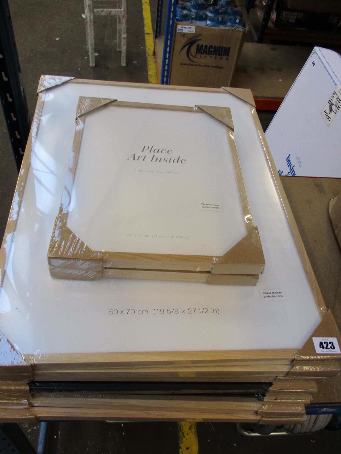Seven as new Desenio 50 x 70 cm Picture Frames and two as new Desenio 30 x 40 cm Picture Frames.