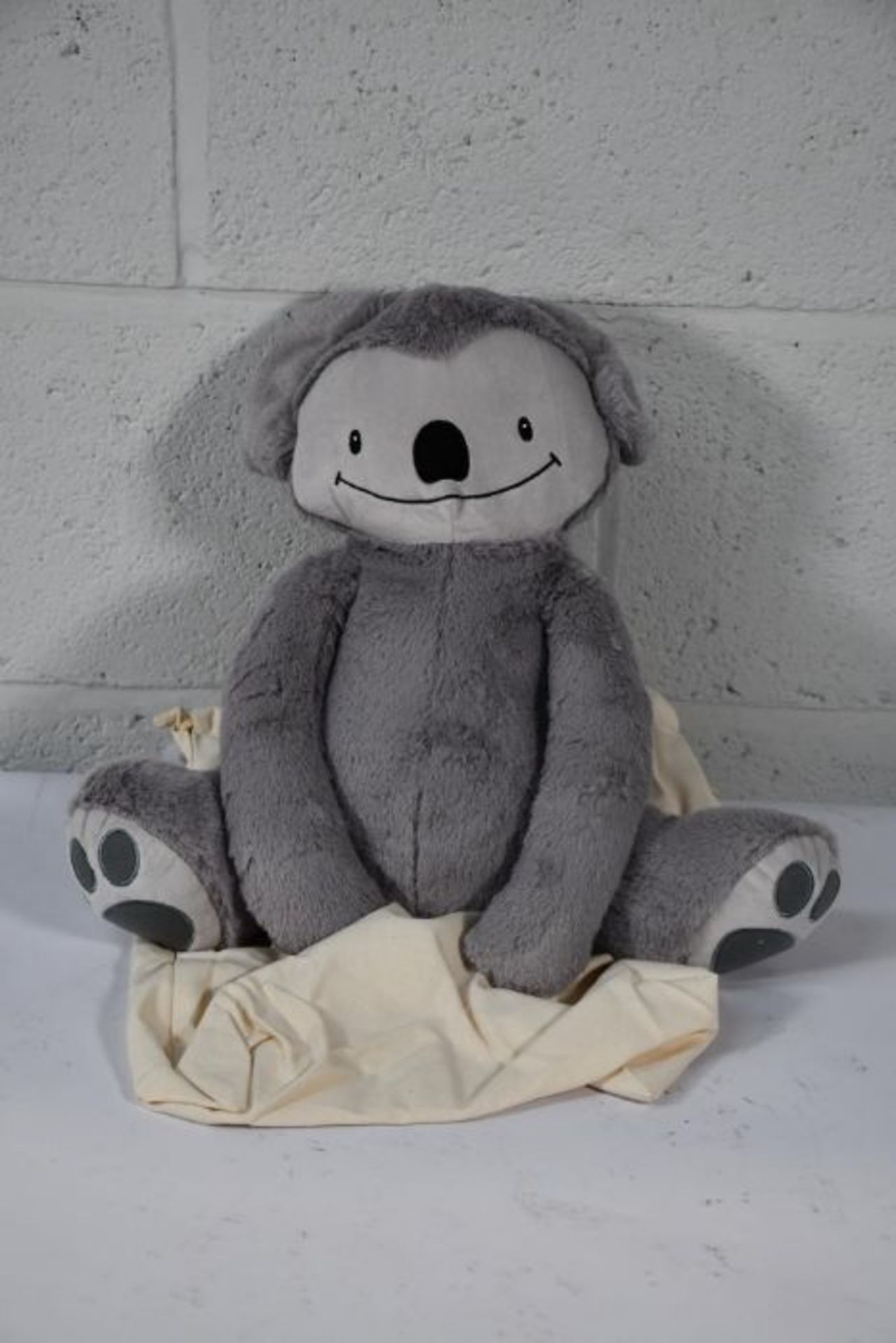 An as new Eco friendly soft 4lb custom weighted plush animal toy for Autism and anxiety