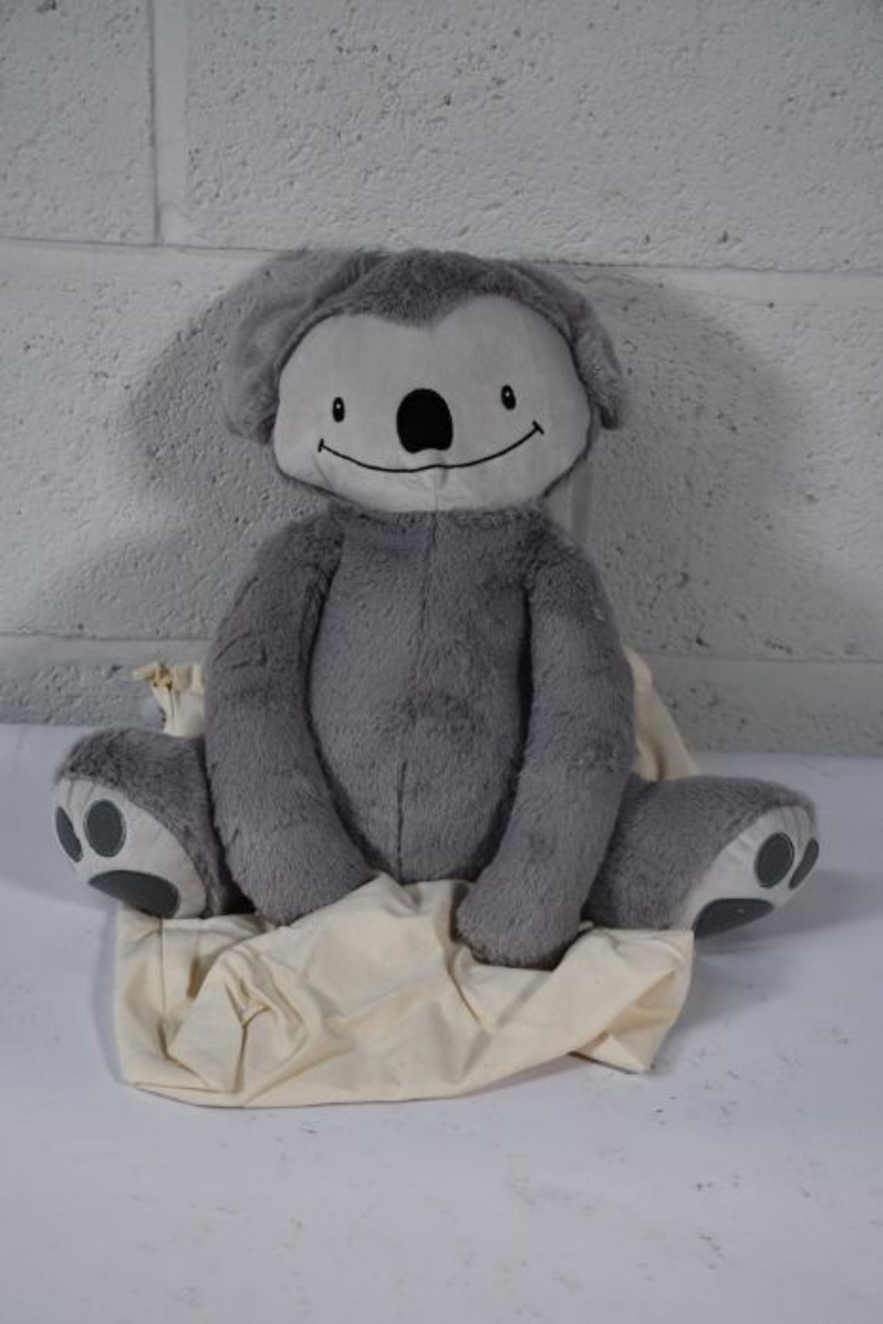 An as new Eco friendly soft 4lb custom weighted plush animal toy for Autism and anxiety