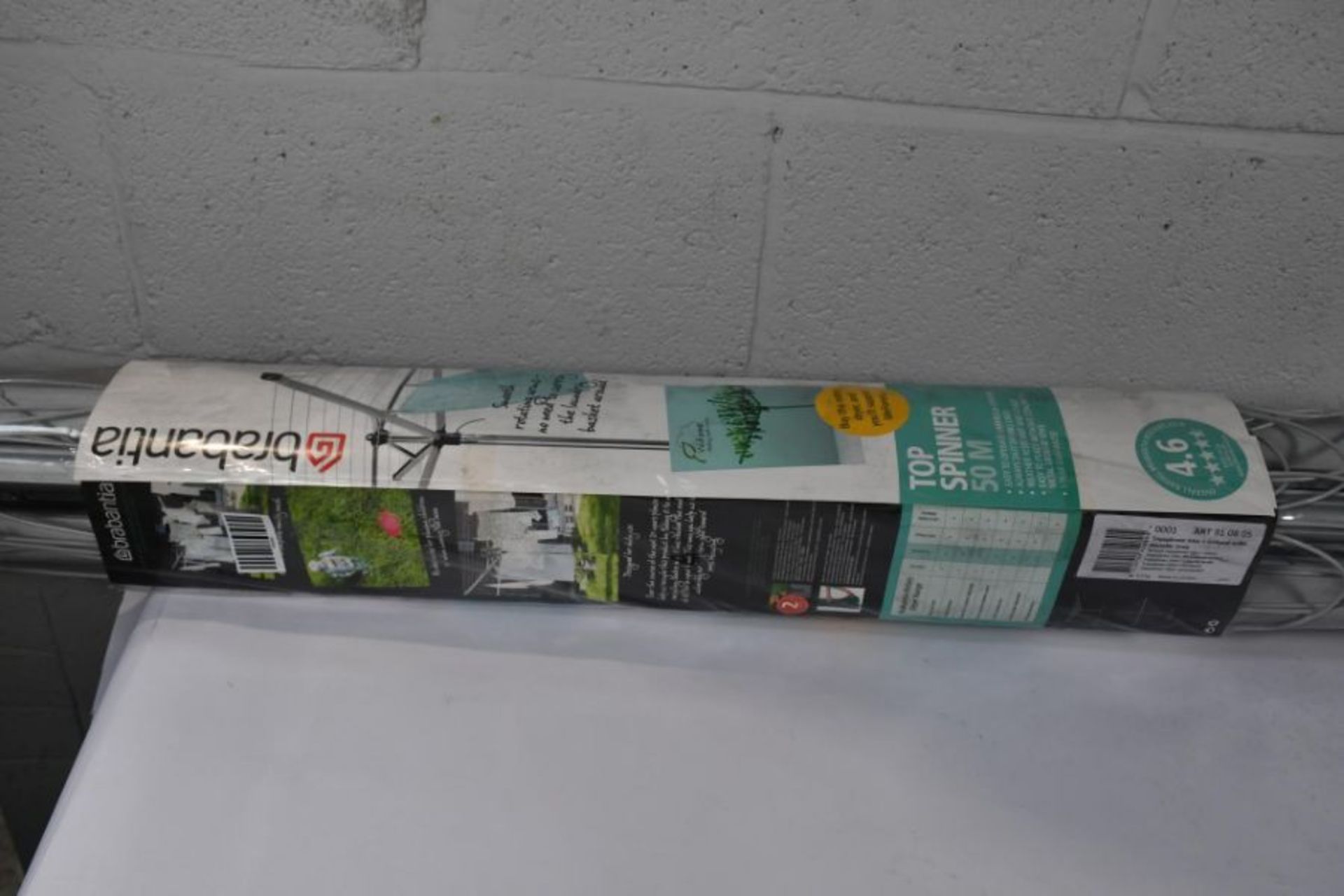 An as new Brabantia Rotary Dryer Top Spinner 50M 310805
