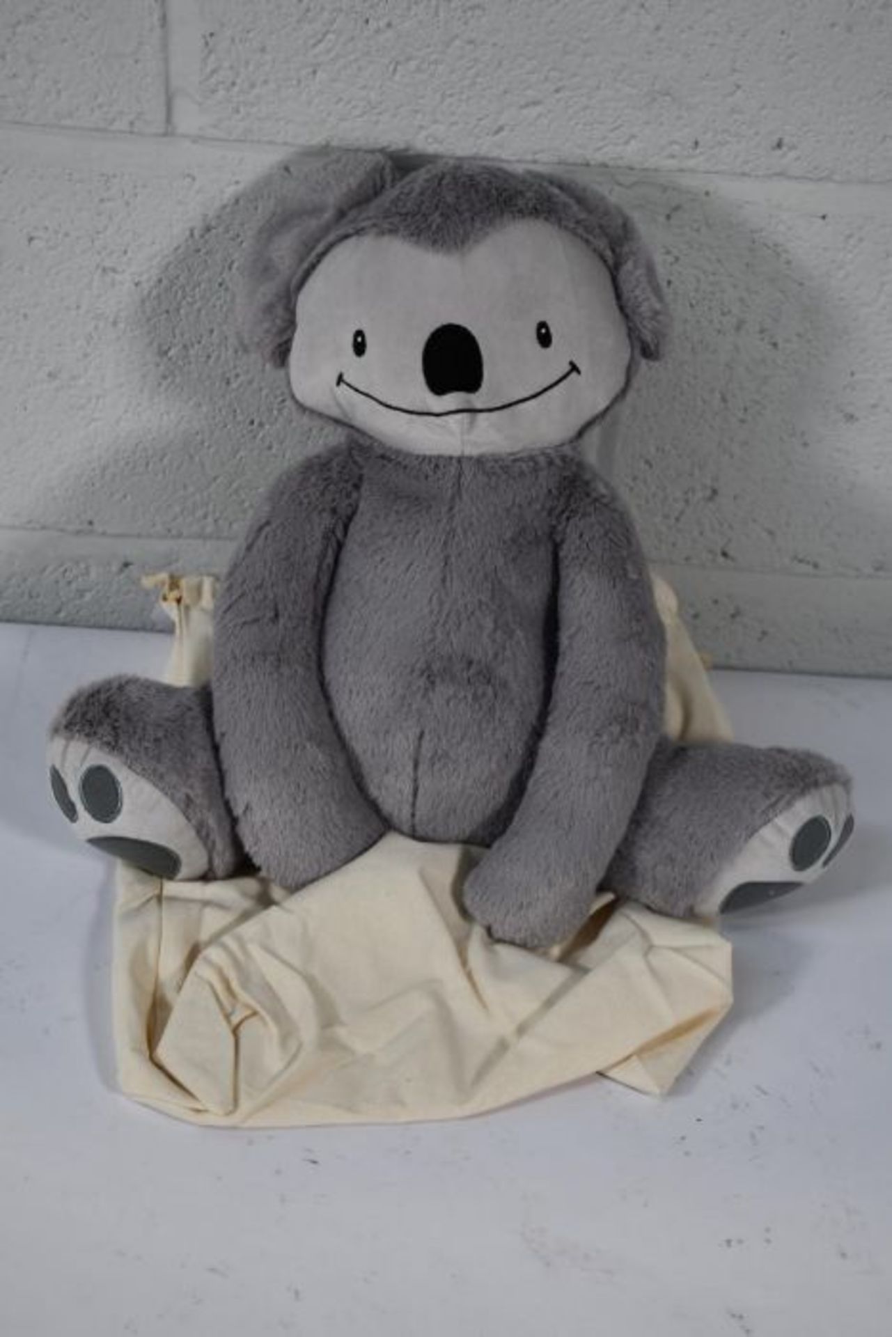 An as new Eco friendly soft 4lb custom weighted plush animal toy for Autism and anxiety