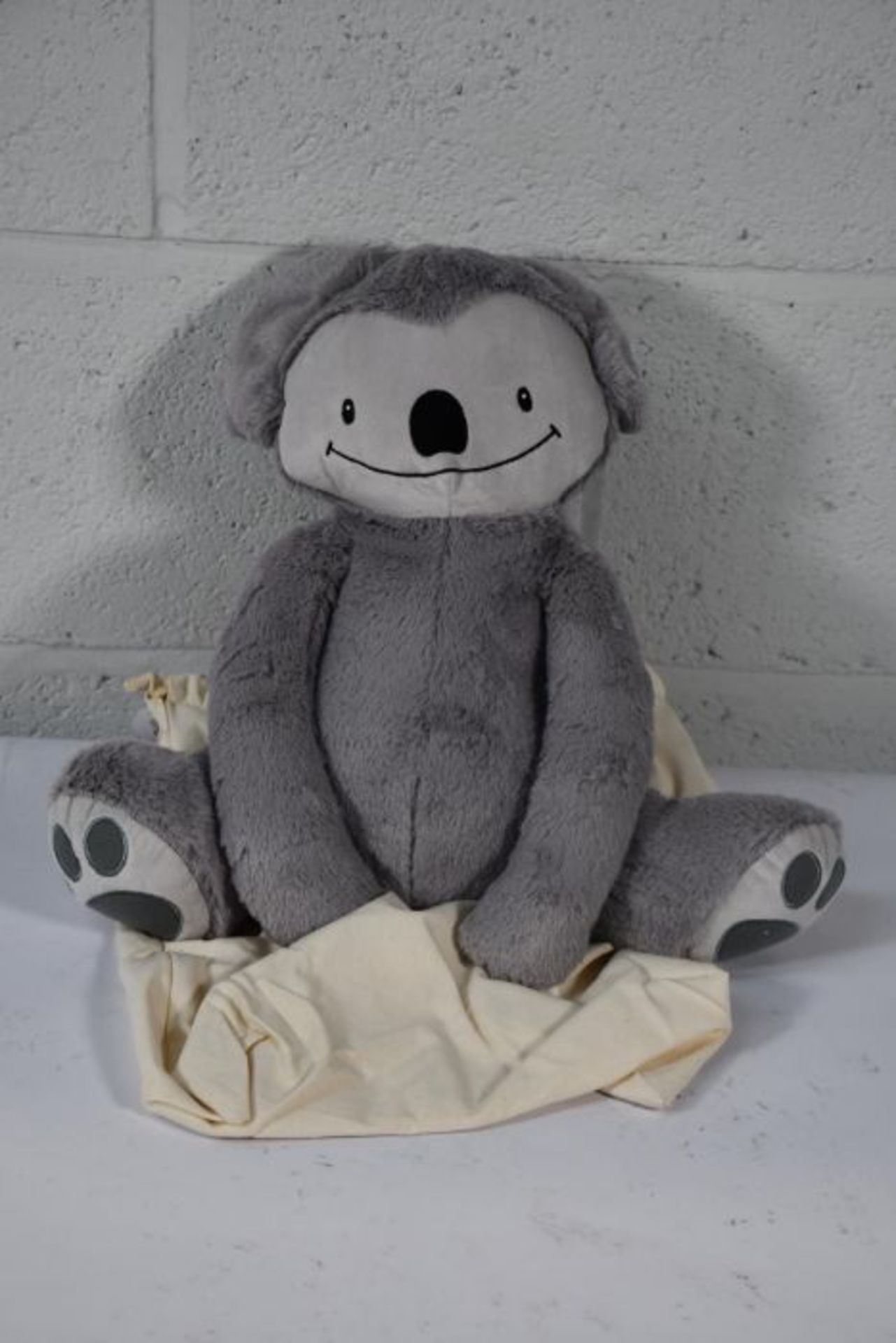 An as new Eco friendly soft 4lb custom weighted plush animal toy for Autism and anxiety