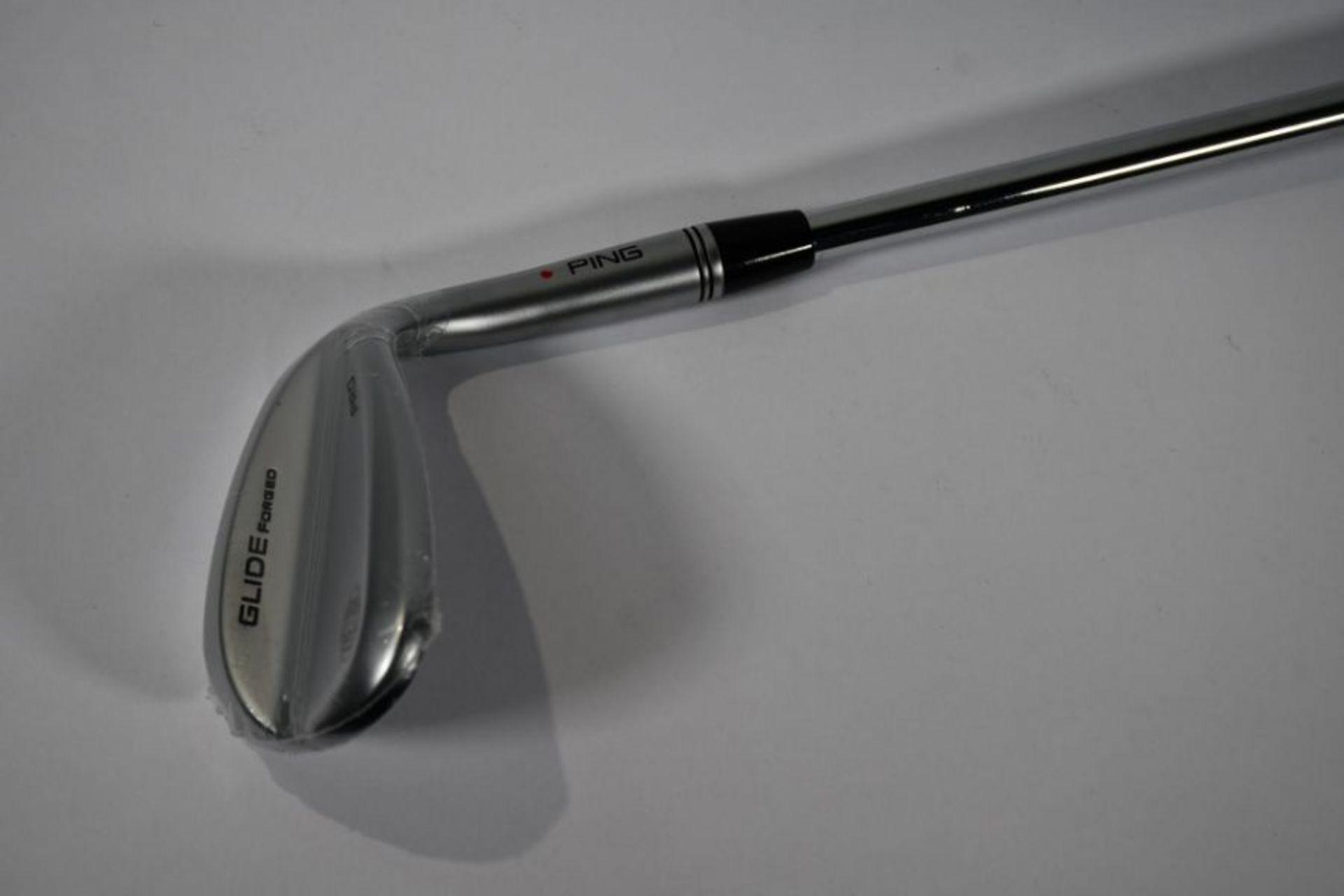 An as new Ping EYE2TOE Glide Forged Pro S.8 Wedge Golf Club, 59 Degree, right-handed.