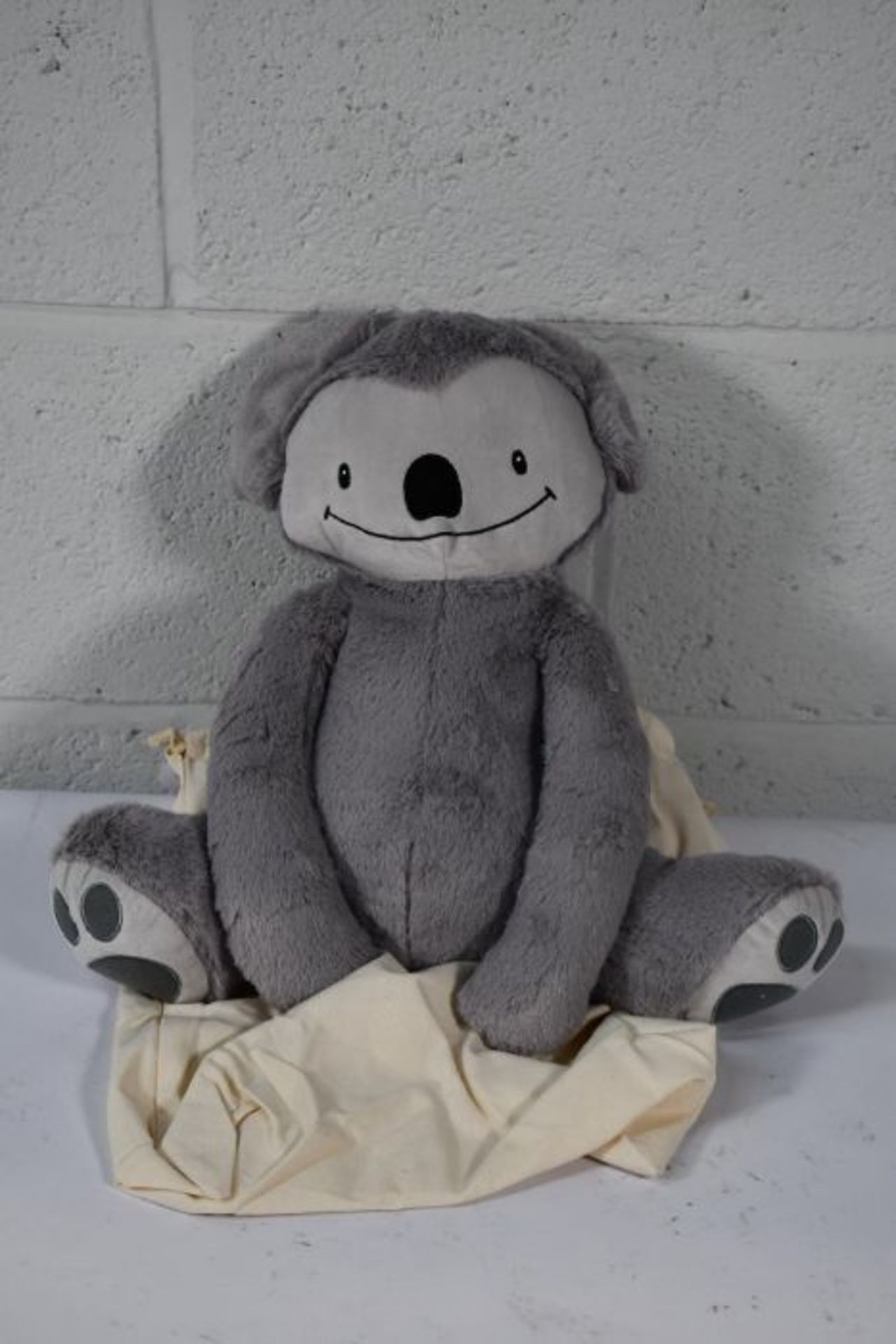 An as new Eco friendly soft 4lb custom weighted plush animal toy for Autism and anxiety