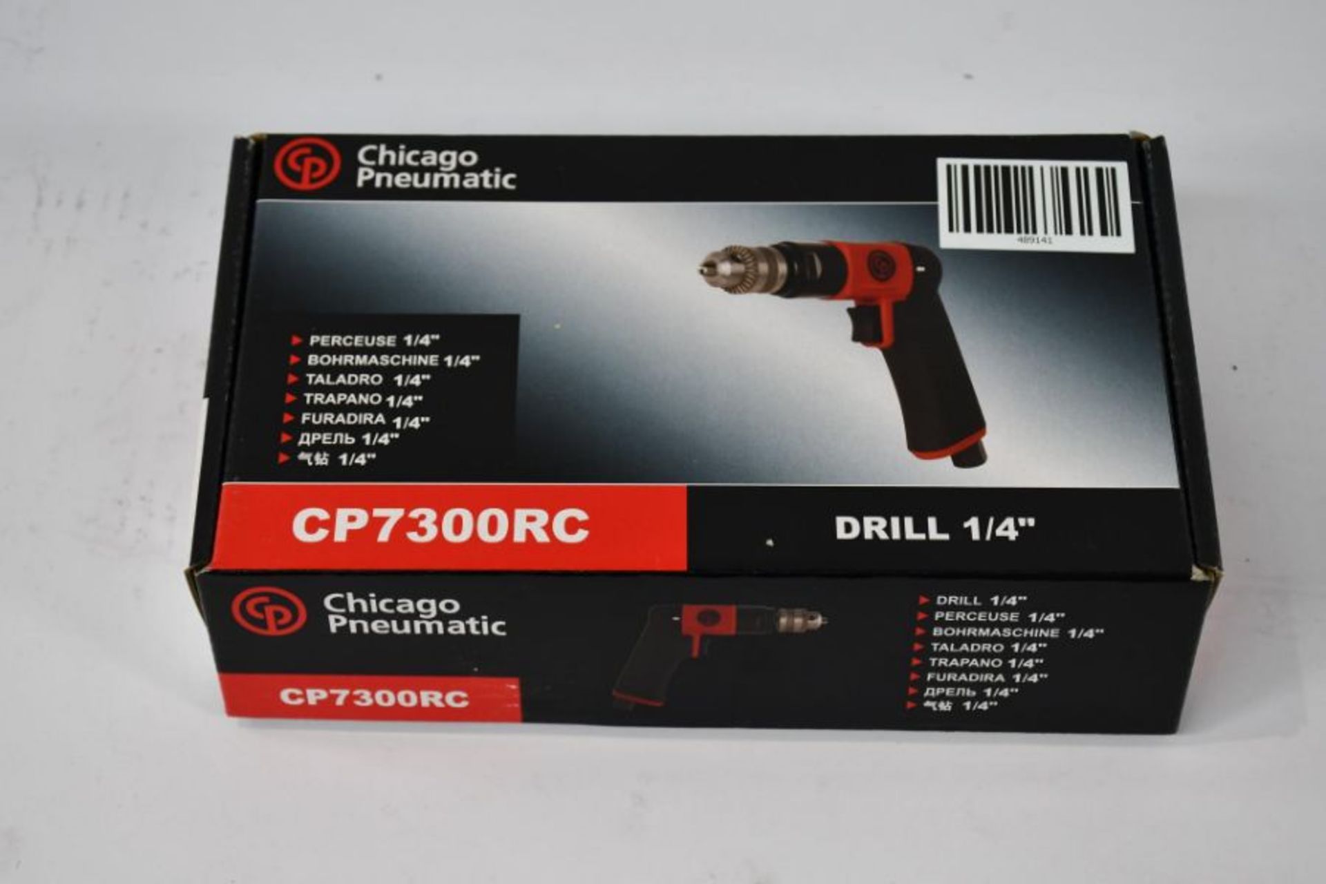 An as new CP7300RC Chicago Pneumatic 1/4″ Pistol Grip Air Drill