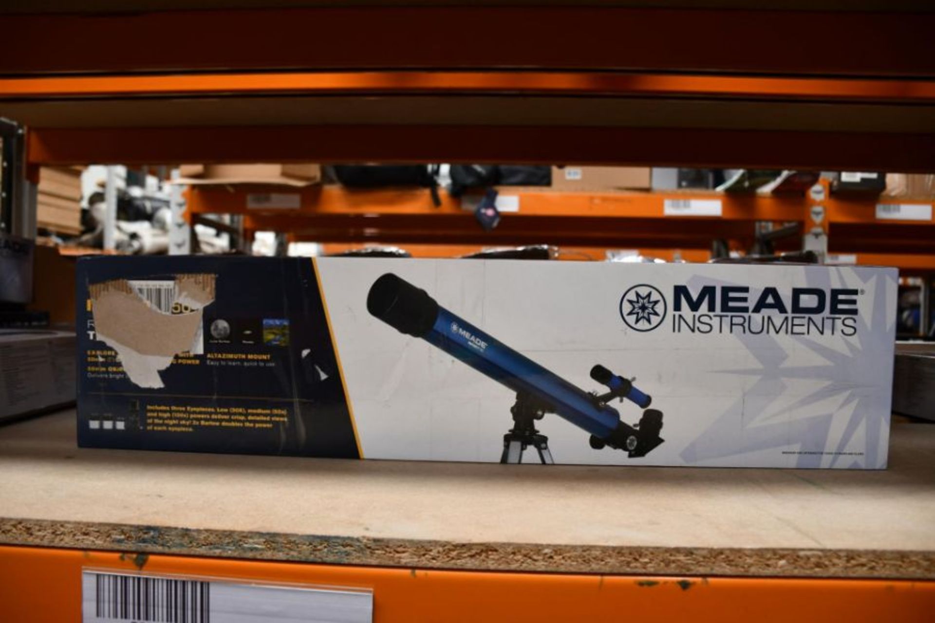 A boxed as new Meade Infinity 50 reflector telescope