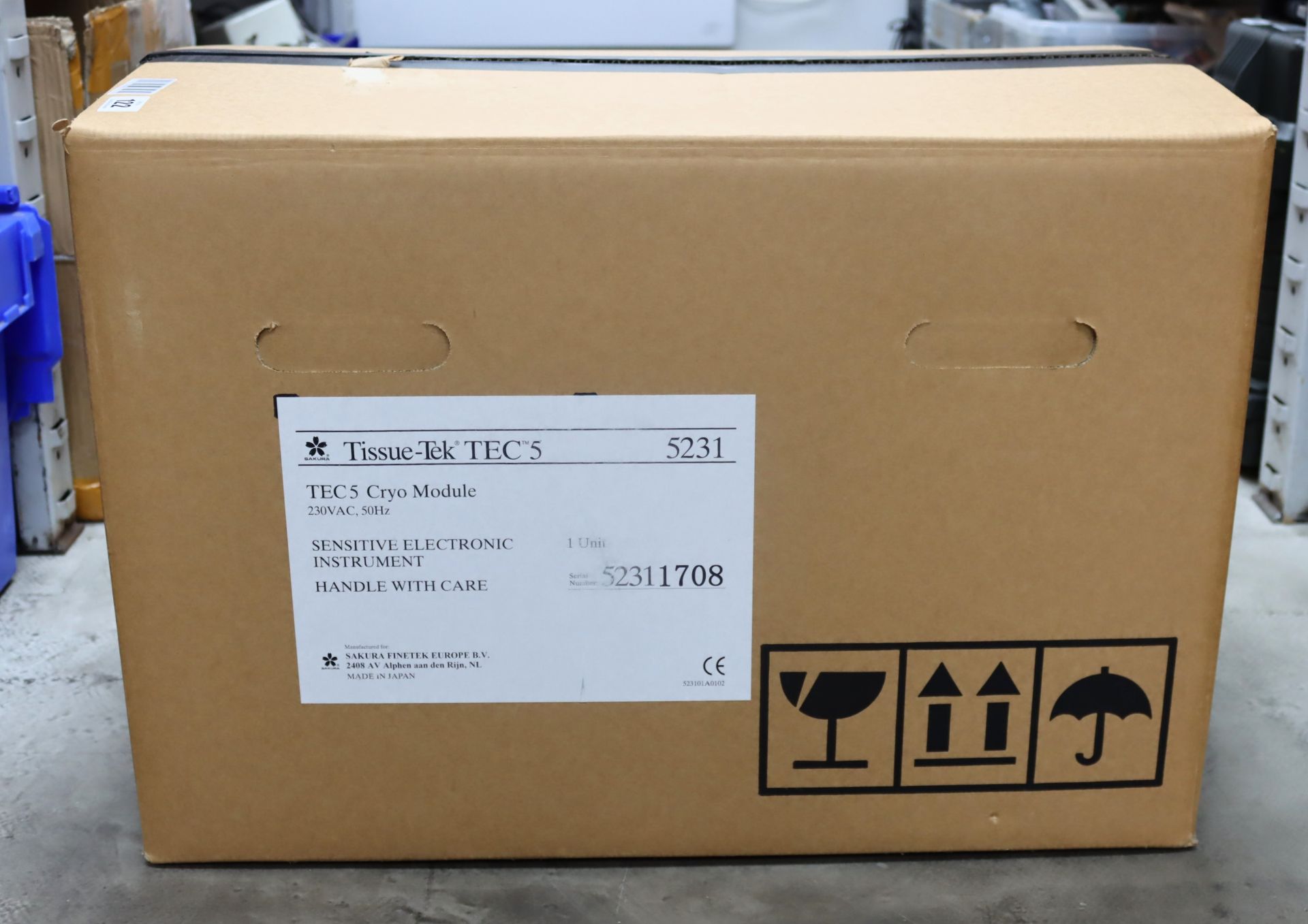 A pre-owned Tissue-Tek TEC 5 Cryo Module (Boxed).