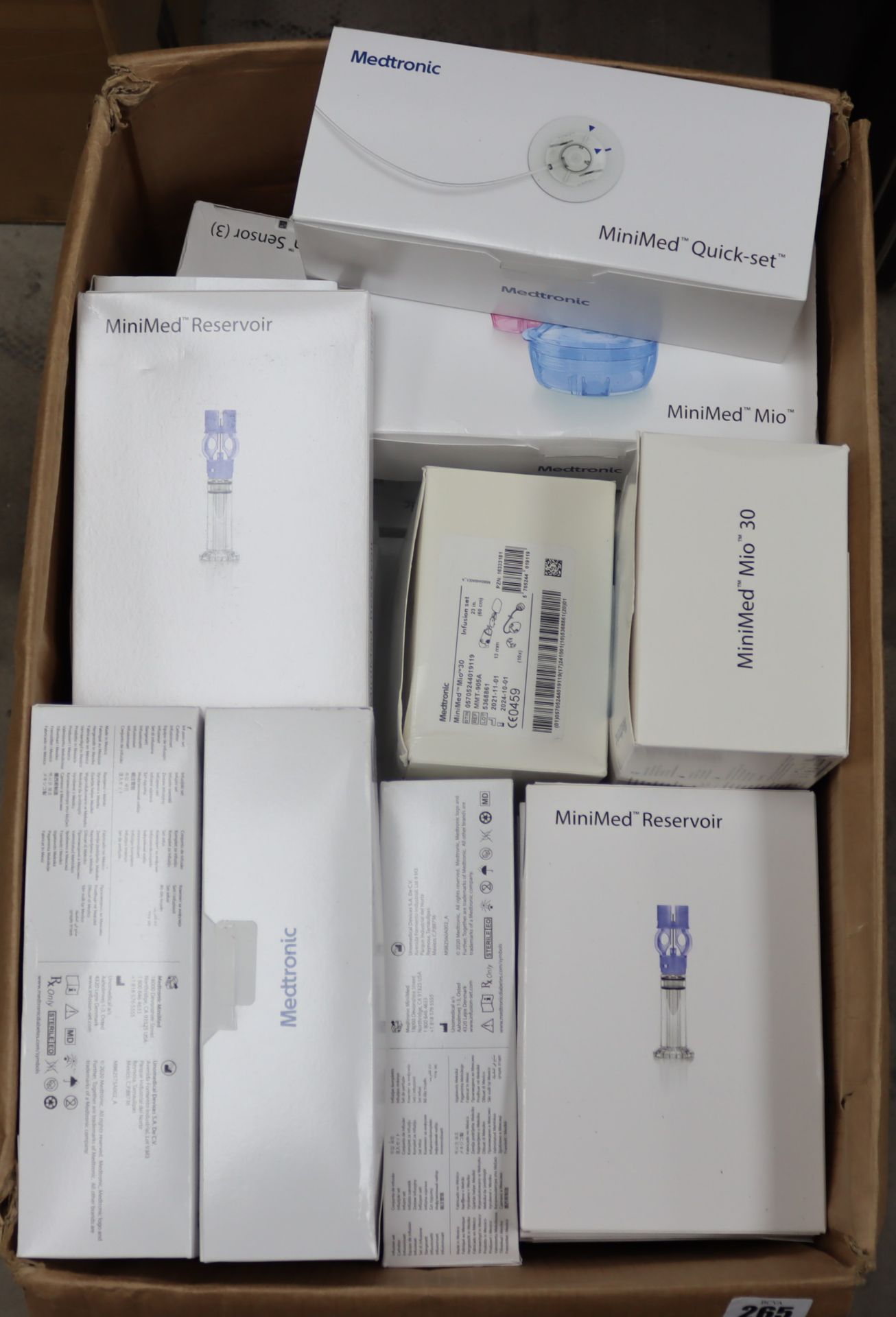 A quantity of boxed as new Medtronic products to included: 3 x Minimed mio Advance, 18 x Minimed res