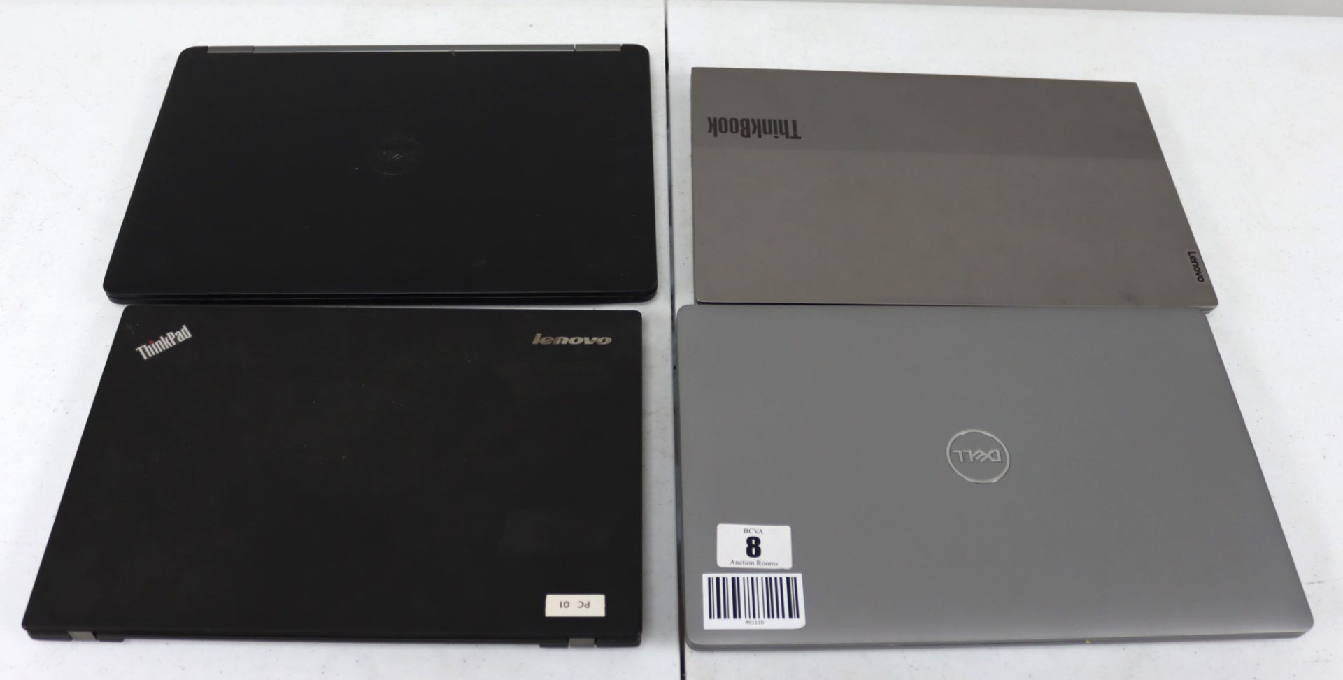 A quantity of pre-owned laptops, sold for parts to include HP, Dell & Lenovo (All items with hard dr - Image 2 of 5