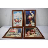 Four limited edition 100 Year Anniversary Coca-Cola prints in custom made frames (1884-1984).