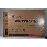 A Dry Wipe Magnetic Whiteboard 120 x 90cm and a Mobile Writing Board 116 x 80cm