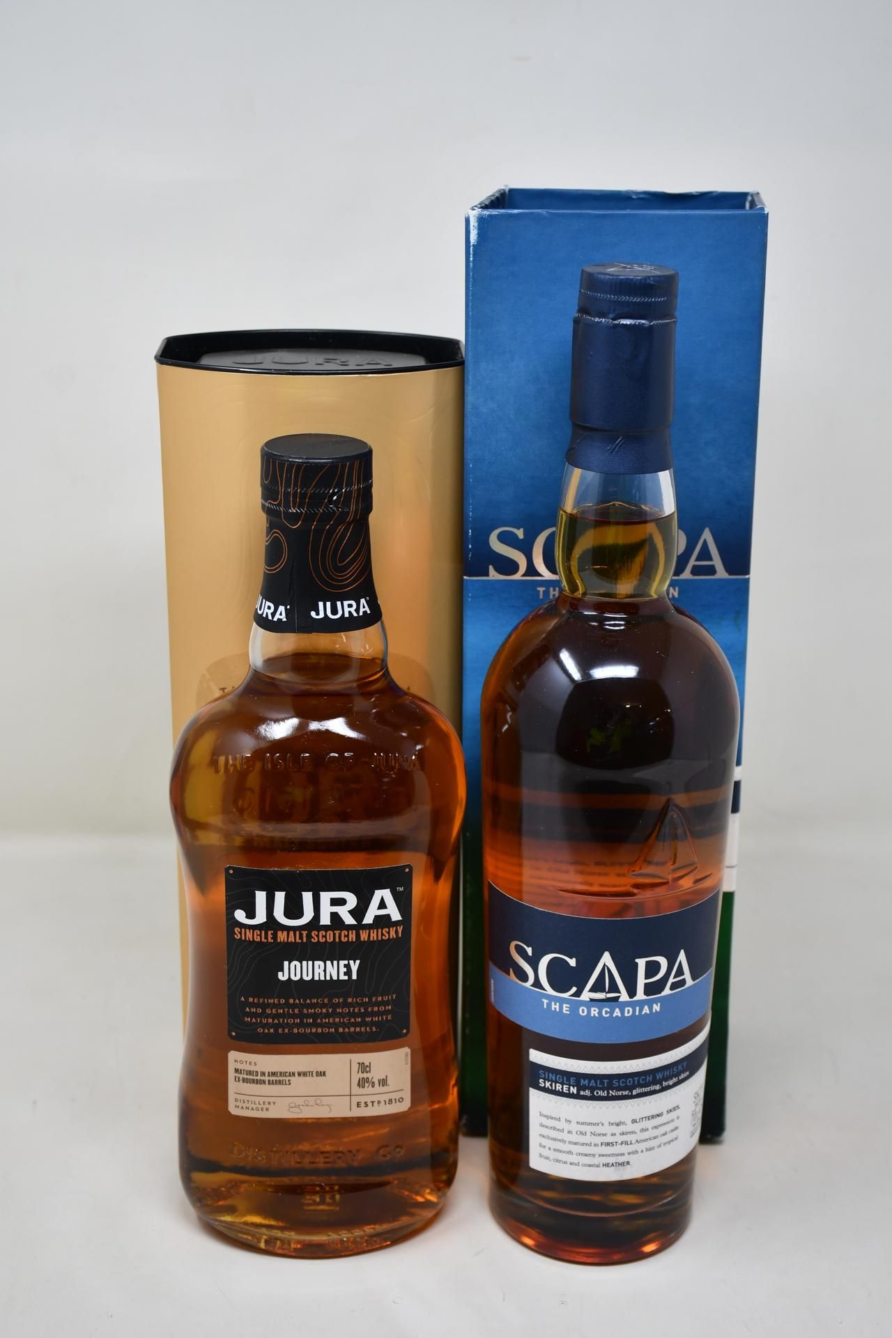 Scapa Single Malt Scotch Whisky (700ml) and Jura Journey Single Malt Scotch Whisky (700ml) (Over 18s