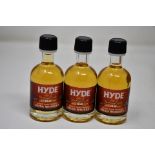 A box of Hyde Stout Cask Finish Irish Whiskey Miniatures (24x50ml) (Over 18s only).