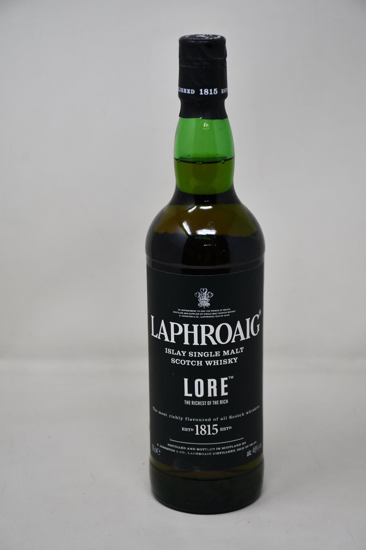Laphroaig lore Islay Single Malt Scotch Whisky (700ml) (Over 18s only).