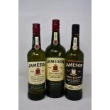 Jameson Stout Edition Irish Whiskey (700ml) and two bottles of Jameson Triple Distilled Irish Whiske