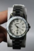 An as new Lorus Quartz Stainless Steel White Dial Bracelet Watch, RG253VX-9.