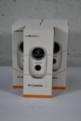 Five boxed as new Lemnoi IP cameras A3 wireless, night vision, motion sensor, indoor/outdoor usage,
