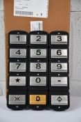 An as new set of KONE Elevator Push Buttons, km50315287.
