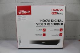 A boxed as new Dahua XVR7216AN-4K-I3 16 Channel Penta-brid 4K 1U 2HDDs Digital Video Recorder.