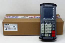 Two boxed as new ACD Elektronik M210SE Mobile Terminals (Boxes opened).