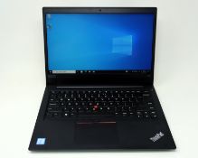 A pre-owned Lenovo ThinkPad E490 14" FHD Laptop with Intel Core i5-8265U 1.60GHz, 24GB RAM, 512GB SS