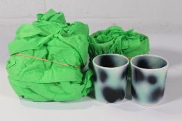 Eight Frizbee Ceramics Bullie Cups - Acid Terrazzo (Ø6cm * h7cm).