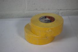 Twenty four rolls of Shurtape Fabrique PC 623 yellow 48mm x 55m duct tape.