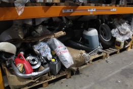 A large quantity of miscellaneous auto parts/accessories and related.