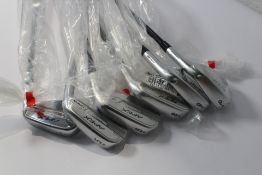 Six as new Callaway Apex PRO Irons with Mitsubishi Chemical Shafts (4, 5, 6, 8, 9 and P, all RH).