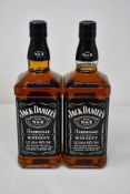 Two bottles of Jack Daniel's Tennessee Whiskey (1ltr) (Over 18s only).