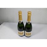 Two bottles of Paul Cheneau Cava Brut Sparkling White Wine 2017 (2 x 750ml) (Over18s only).