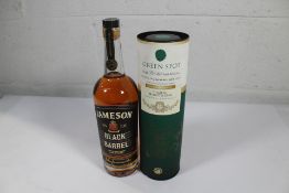 Green Spot Single Pot Still Irish Whiskey (700ml) and a Jameson Black Barrel Whiskey (700ml) (Over 1