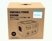 A boxed as new PowerOak AC50S Portable Power Station 500Wh 300W 230V Solar Generator.