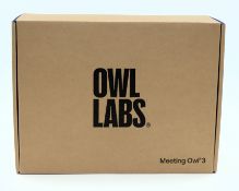 A boxed as new Owl Labs Meeting Owl 3 Conference Camera (M/N: MTW300-2000) (Box opened).