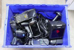 A quantity of assorted pre-owned barcode scanners.