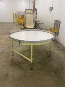 Rotating 4' Round Packing Table