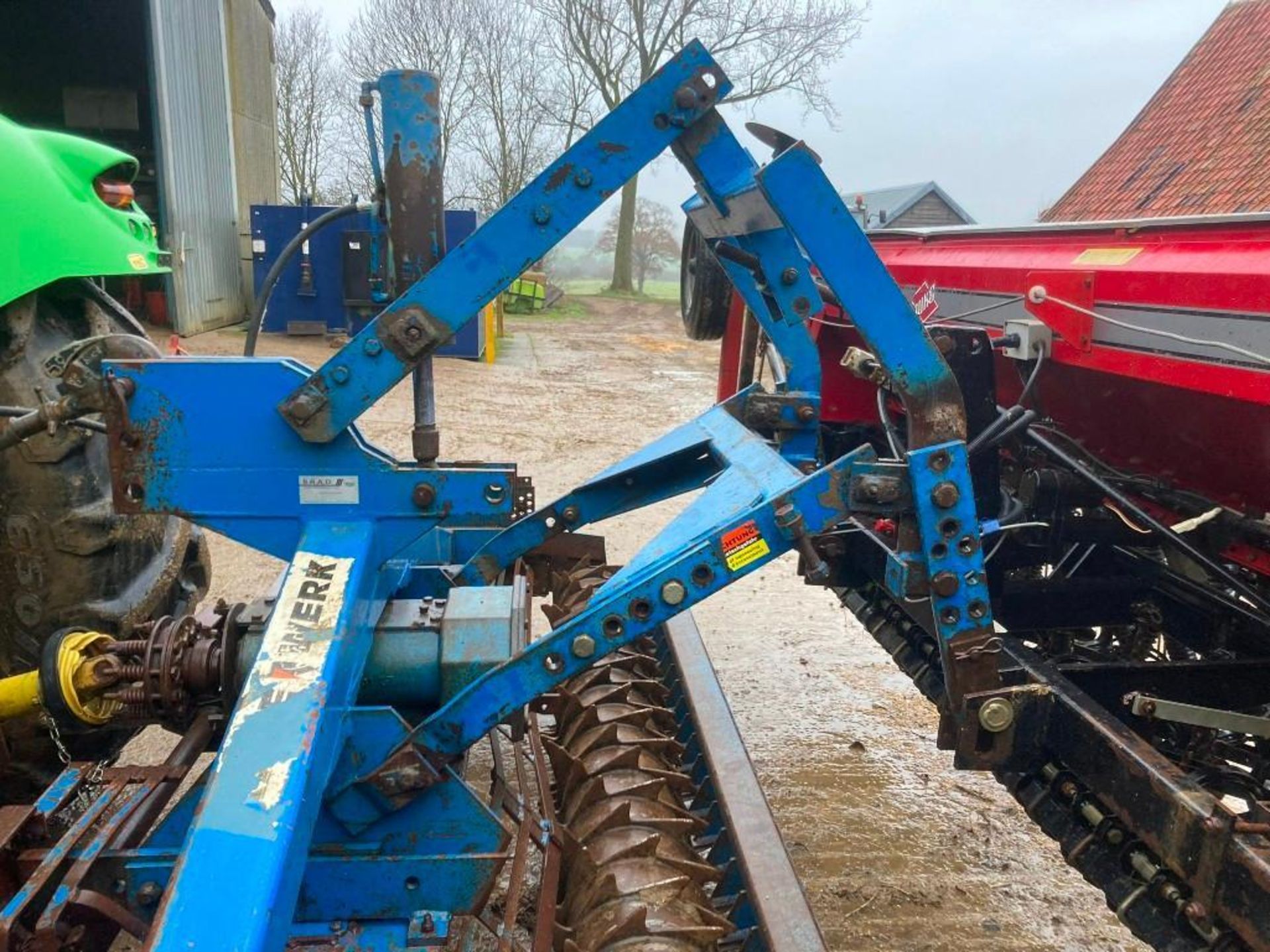 1987 Rabe MKE 4m Power Harrow w/ 4m Juko Box Drill - Image 6 of 8